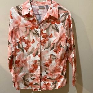 Chico’s floral blouse